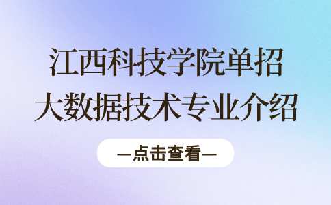 江西科技学院单招大数据技术专业介绍