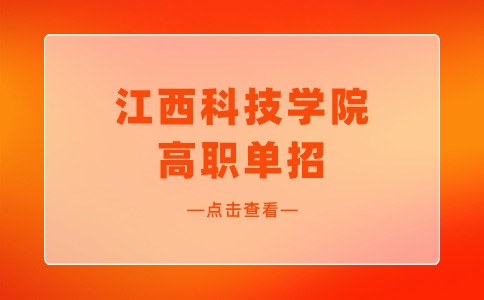 2024年江西科技学院高职单招考试命题范围