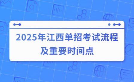 2025年江西单招考试流程及重要时间点