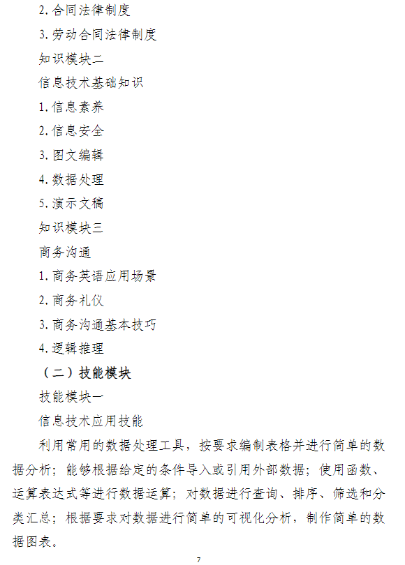 2026年江西信息应用职业技术学院单独招生考试（校考）大纲